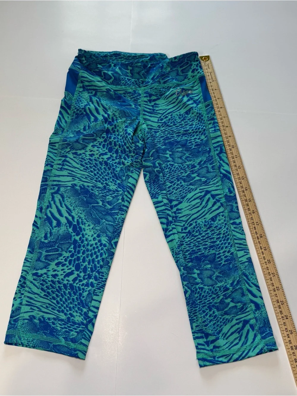 Aeropostale Blue and Teal Patterned Leggings